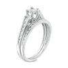 Thumbnail Image 2 of 0.23 CT. T.W. Diamond Duo-Sides Bridal Set in Sterling Silver