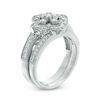 Thumbnail Image 1 of 0.58 CT. T.W. Diamond Clover Frame Vintage-Style Bridal Set in 10K White Gold