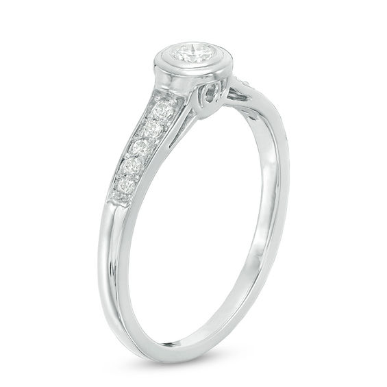 0.18 CT. T.W. Diamond Promise Ring in 10K White Gold 0.18 CT. T.W. Diamond Promise Ring in 10K White Gold
