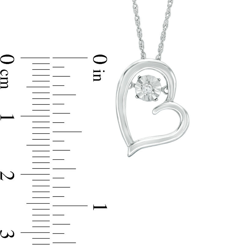 Unstoppable Love™ 0.04 CT. T.W. Diamond Heart Pendant and Drop Earrings Set in Sterling Silver|Peoples Jewellers