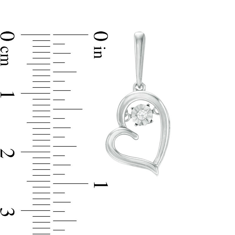 Unstoppable Love™ 0.04 CT. T.W. Diamond Heart Pendant and Drop Earrings Set in Sterling Silver|Peoples Jewellers