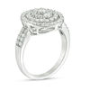 Thumbnail Image 1 of 0.95 CT. T.W. Diamond Triple Frame Ring in 10K White Gold