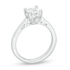 Thumbnail Image 2 of 1.00 CT. T.W. Certified Canadian Princess-Cut Diamond Frame Engagement Ring in 14K White Gold (I/I1)