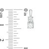 Thumbnail Image 3 of Lab-Created White Sapphire Duo Pendant and Earrings Set in Sterling Silver