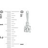 Thumbnail Image 1 of Lab-Created White Sapphire Duo Pendant and Drop Earrings Set in 10K White Gold