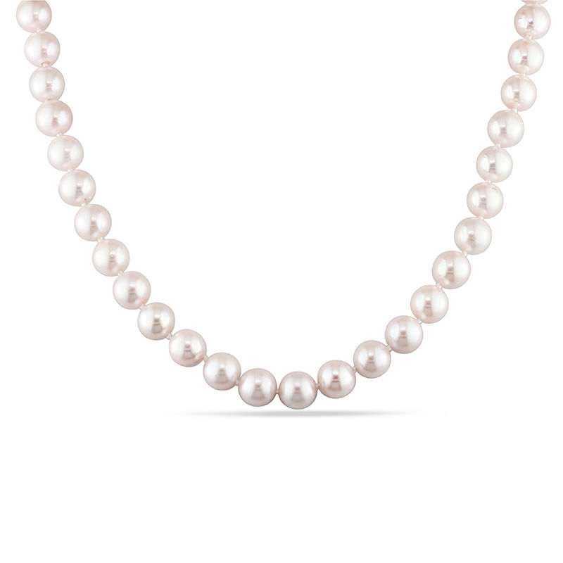 8.0 - 8.5mm Cultured Akoya Endless Pearl Strand Necklace - 36"