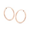 Thumbnail Image 1 of 20.0mm Endless Hoop Earrings in 14K Rose Gold