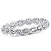Thumbnail Image 0 of 0.17 CT. T.W. Diamond Twist Rope Eternity Wedding Band in 10K White Gold