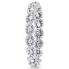 Thumbnail Image 1 of 0.17 CT. T.W. Diamond Twist Rope Eternity Wedding Band in 10K White Gold