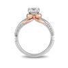 Thumbnail Image 2 of Limited Edition Enchanted Disney Snow White 1.33 CT. T.W. Diamond Bow Engagement Ring in 14K Two-Tone Gold