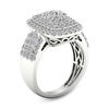 Thumbnail Image 1 of 1.45 CT. T.W. Diamond Rectangle Frame Multi-Row Ring in 10K White Gold