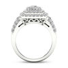 Thumbnail Image 2 of 1.45 CT. T.W. Diamond Rectangle Frame Multi-Row Ring in 10K White Gold