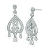 Thumbnail Image 1 of Lab-Created White Sapphire Vintage-Style Chandelier Drop Earrings in Sterling Silver