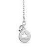 Thumbnail Image 2 of Enchanted Disney Pocahontas 0.086 CT. T.W. Diamond Feather Pendant in 10K Gold - 19"