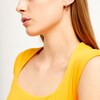 Thumbnail Image 2 of Diamond-Cut 20.0mm Hoop Earrings in Hollow 14K Tri-Tone Gold