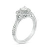 Thumbnail Image 1 of Vera Wang Love Collection 0.69 CT. T.W. Heart-Shaped Diamond Double Frame Twist Engagement Ring in 14K White Gold