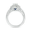 Thumbnail Image 2 of Vera Wang Love Collection 0.69 CT. T.W. Heart-Shaped Diamond Double Frame Twist Engagement Ring in 14K White Gold
