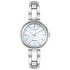 Thumbnail Image 0 of Ladies' Citizen Eco-Drive® Bangle Watch with Mother-of-Pearl Dial (Model: EM0630-51D)