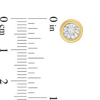0.04 CT. T.W. Diamond Solitaire Stud Earrings in 10K Gold