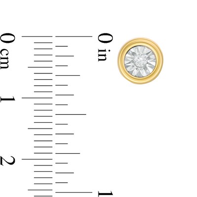 0.04 CT. T.W. Diamond Solitaire Stud Earrings in 10K Gold