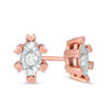 Thumbnail Image 0 of 0.18 CT. T.W. Diamond Solitaire Marquise Stud Earrings in 10K Rose Gold