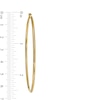65.0mm Tube Hoop Earrings in 10K Gold