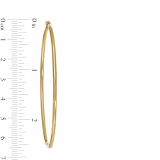 65.0mm Tube Hoop Earrings in 10K Gold