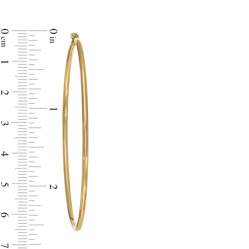 65.0mm Tube Hoop Earrings in 10K Gold