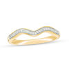 Thumbnail Image 0 of 0.065 CT. T.W. Diamond Contour Wedding Band in 10K Gold