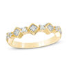 Thumbnail Image 0 of 0.145 CT. T.W. Diamond Alternating Anniversary Band in 10K Gold