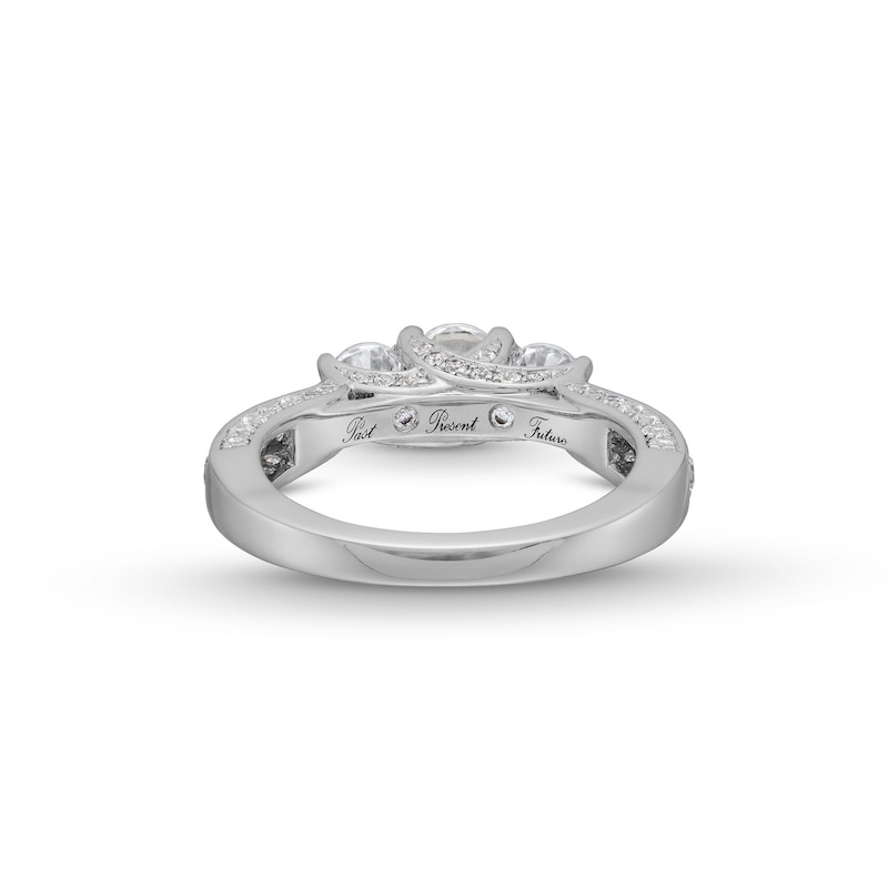 Main Image 5 of 1.45 CT. T.W. Diamond Past Present Future® Ring in 14K White Gold (I/I2)