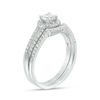Thumbnail Image 2 of 0.58 CT. T.W. Diamond Frame Bridal Set in 10K White Gold