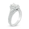 Thumbnail Image 1 of Vera Wang Love Collection 2.23 CT. T.W. Certified Emerald-Cut Diamond Frame Engagement Ring in 14K White Gold (I/SI2)