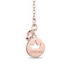 Limited Edition Enchanted Disney Snow White Garnet and Diamond Accent Apple Pendant in 10K Rose Gold - 19"