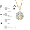 Thumbnail Image 2 of 0.086 CT. T.W. Diamond Frame Pendant in 10K Gold