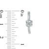 Thumbnail Image 1 of 0.145 CT. T.W. Diamond Love Knot Hoop Earrings in Sterling Silver
