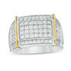 Thumbnail Image 0 of Men's 1.50 CT. T.W. Composite Diamond Collar Ring in 10K Two-Tone Gold