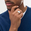 Thumbnail Image 1 of Men's 1.50 CT. T.W. Composite Diamond Collar Ring in 10K Two-Tone Gold