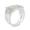 Thumbnail Image 2 of Men's 1.50 CT. T.W. Composite Diamond Collar Ring in 10K Two-Tone Gold