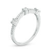 Thumbnail Image 2 of 0.04 CT. T.W. Diamond Three Stone Station Band in Sterling Silver