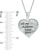 Thumbnail Image 2 of Diamond Accent Heart "Paws" Message Pendant in Sterling Silver