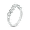 Thumbnail Image 1 of 0.04 CT. T.W. Diamond Wave Band in 10K White Gold