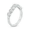 Thumbnail Image 2 of 0.04 CT. T.W. Diamond Wave Band in 10K White Gold