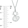 Thumbnail Image 2 of Cat Pendant in Sterling Silver