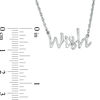 "wish" Necklace in Sterling Silver - 17"