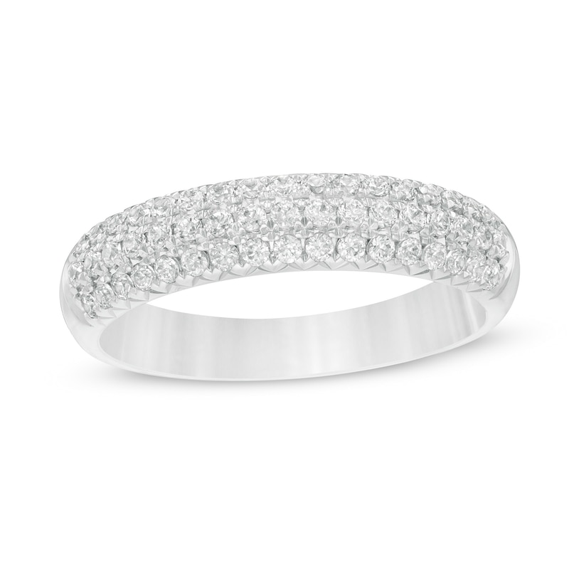 0.50 CT. T.W. Certified Diamond Band in 14K White Gold (I/SI2)|Peoples Jewellers