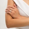 Thumbnail Image 2 of 0.50 CT. T.W. Certified Diamond Band in 14K White Gold (I/SI2)