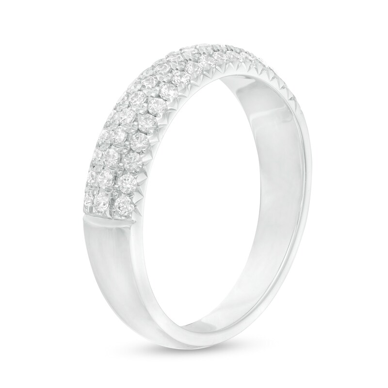 Main Image 3 of 0.50 CT. T.W. Certified Diamond Band in 14K White Gold (I/SI2)