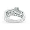 Thumbnail Image 2 of 1.00 CT. T.W. Diamond Past Present Future® Slant Bypass Engagement Ring in 10K White Gold