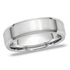 Thumbnail Image 1 of Men's 6.0mm Satin Centre Bevel-Edged Wedding Band in Cobalt